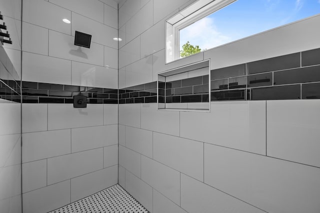 2350 Hawk Mdws, Pearland, TX 77581 - bathroom featuring a tile shower