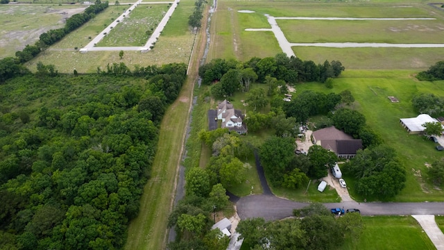 2350 Hawk Mdws, Pearland, TX 77581 - aerial view of property and surrounding area with rural landscape