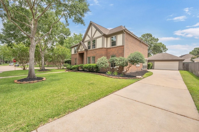 7318 Starbridge Dr, Houston, TX 77095 - view of front facade featuring brick siding and stucco siding