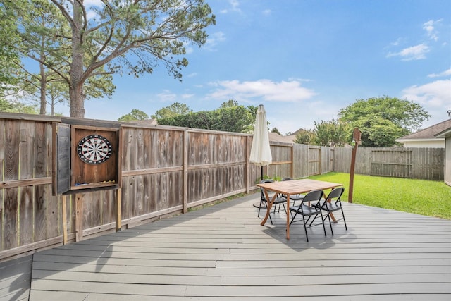 7318 Starbridge Dr, Houston, TX 77095 - deck featuring outdoor dining space