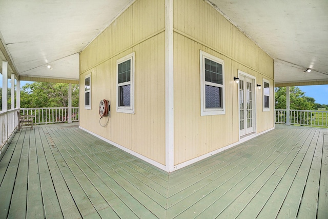4201 Lawrence Rd, Beach City, TX 77523 - porch with french doors