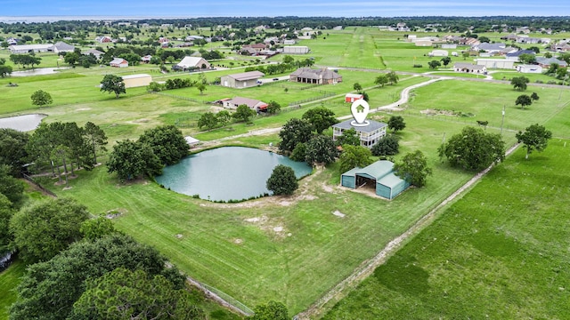 4201 Lawrence Rd, Beach City, TX 77523 - aerial overview of property's location with a large body of water