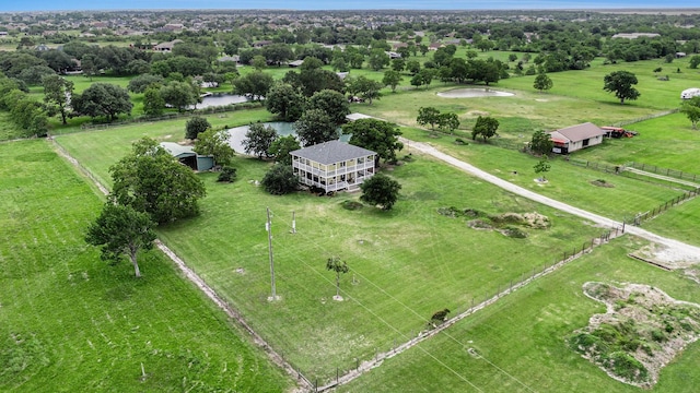 4201 Lawrence Rd, Beach City, TX 77523 - drone / aerial view of a nearby body of water and a tree filled landscape