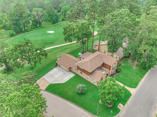 660 Hillcrest Dr, Huntsville, TX 77340 - view from above of property featuring a golf club
