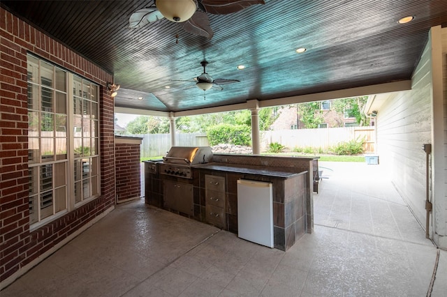 1930 Hollys Way, Sugar Land, TX 77479 - view of patio featuring ceiling fan