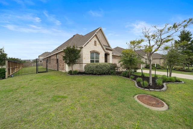 27130 Spanish Wind Ct, Magnolia, TX 77354 - view of side of home with stone siding and roof with shingles
