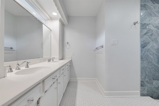 13631 Balmore Cir, Houston, TX 77069 - bathroom with double vanity and baseboards