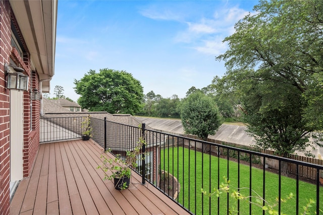 18818 Cypress Chateau Dr, Spring, TX 77388 - view of wooden deck