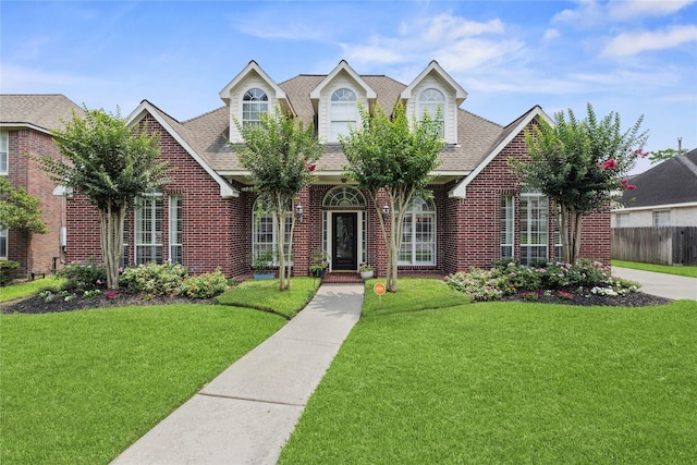 18818 Cypress Chateau Dr, Spring, TX 77388 - traditional-style home featuring brick siding and a shingled roof