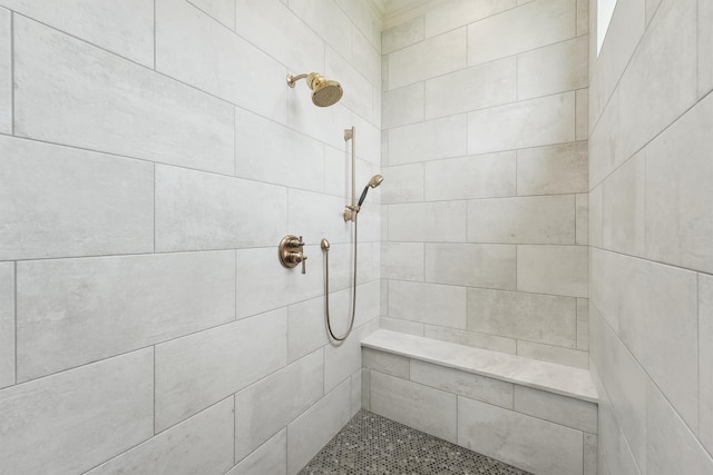 9343 Kai Dr, Beach City, TX 77523 - bathroom with tiled shower