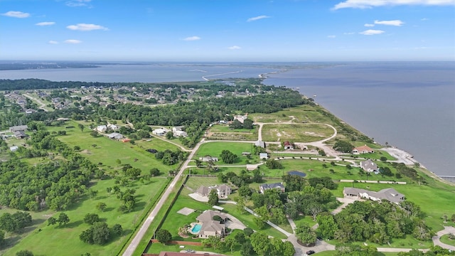 9343 Kai Dr, Beach City, TX 77523 - aerial view of property and surrounding area featuring a large body of water