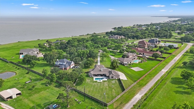 9343 Kai Dr, Beach City, TX 77523 - aerial view of property and surrounding area with a nearby body of water