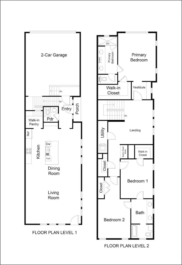 1201 E 27th St, Houston, TX 77009 - floor plan / room layout