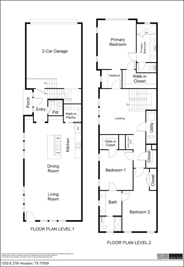 1203 E 27th St, Houston, TX 77009 - room layout
