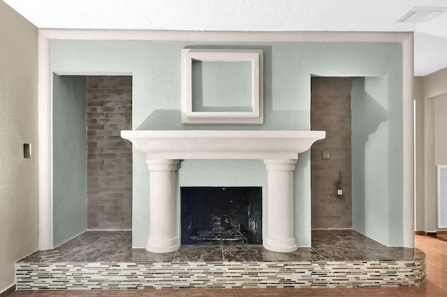 8030 Dodiewood Ln, Houston, TX 77086 - detailed view of a tile fireplace