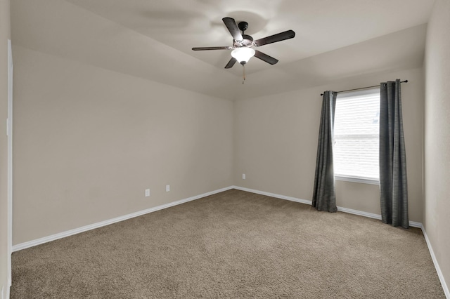 13518 Ambler Springs Dr, Tomball, TX 77377 - unfurnished room featuring carpet floors, baseboards, and ceiling fan