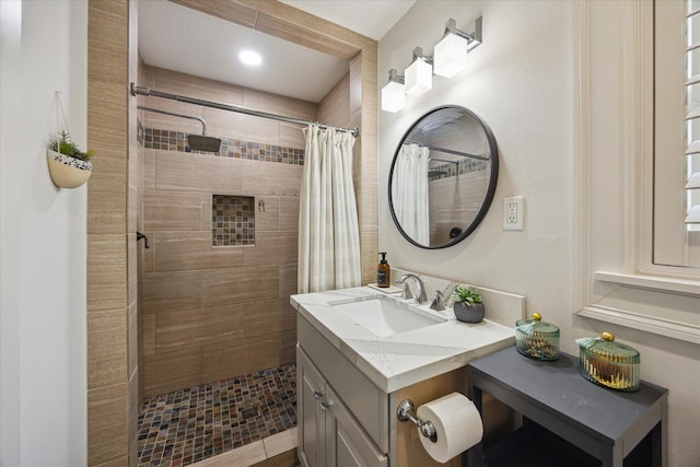 10228 Brinwood Dr, Houston, TX 77043 - full bath with a stall shower and vanity
