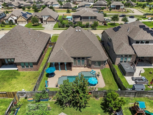 2314 Navo Ln, League City, TX 77573 - aerial perspective of suburban area featuring a pool area
