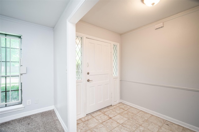 15319 Paseo Del Rey Dr, Houston, TX 77083 - foyer with baseboards and crown molding