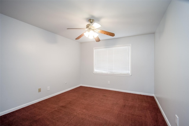 15319 Paseo Del Rey Dr, Houston, TX 77083 - spare room featuring carpet floors, baseboards, and a ceiling fan