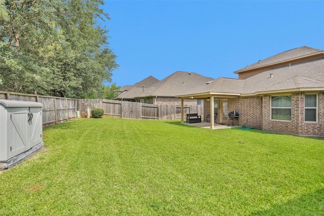 2602 Tacoma Springs Dr, Conroe, TX 77304 - view of yard with a patio