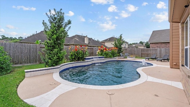 13822 Birney Point Ln, Houston, TX 77044 - view of pool featuring a patio area and a fenced backyard