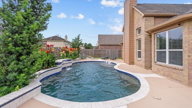 13822 Birney Point Ln, Houston, TX 77044 - view of swimming pool with a fenced backyard and a patio area