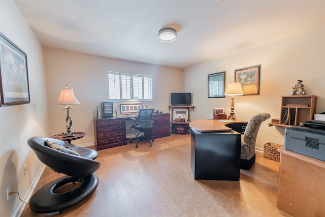 1927 E Lake Dr, Huntsville, TX 77340 - office with wood finished floors and baseboards