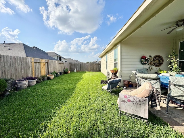 1315 Maple Ace Dr, Katy, TX 77493 - view of yard with a ceiling fan