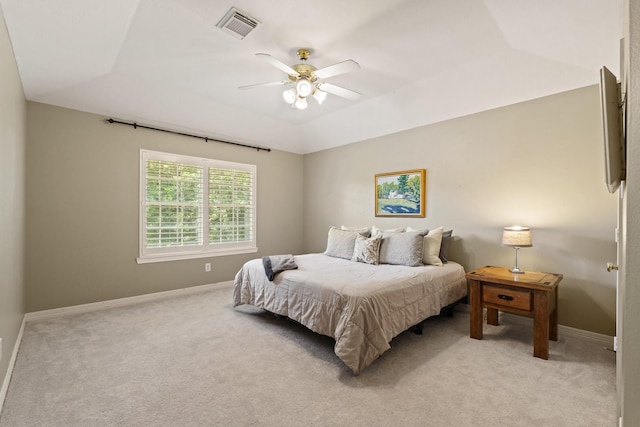 1915 Landon Point Cir, Katy, TX 77450 - bedroom featuring baseboards, light colored carpet, and a ceiling fan