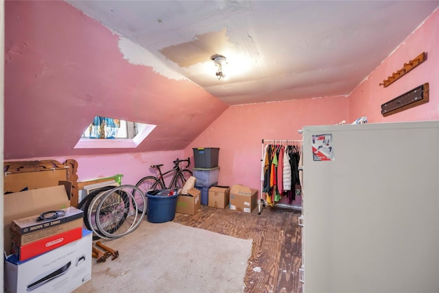 1806 State St, Houston, TX 77007 - bonus room featuring wood finished floors, lofted ceiling, and a skylight