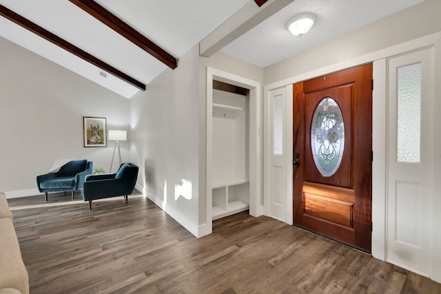907 Eva Dr, Katy, TX 77493 - foyer entrance with wood finished floors and baseboards