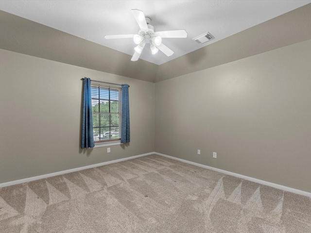25169 Nutley Cir, Porter, TX 77365 - empty room with light colored carpet, ceiling fan, and baseboards
