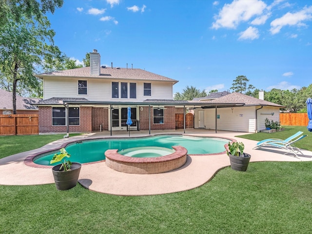 25169 Nutley Cir, Porter, TX 77365 - view of pool with a patio area and a pool with connected hot tub