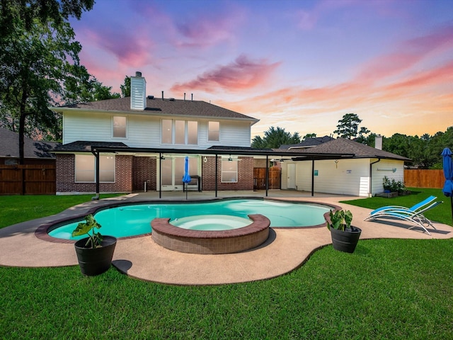 25169 Nutley Cir, Porter, TX 77365 - view of swimming pool with a patio and a pool with connected hot tub
