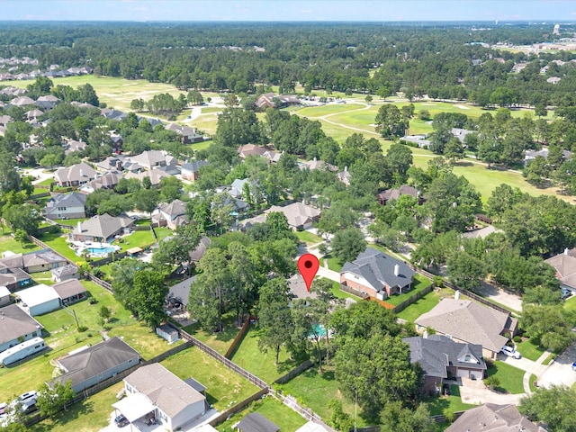 25169 Nutley Cir, Porter, TX 77365 - aerial view of property and surrounding area with nearby suburban area