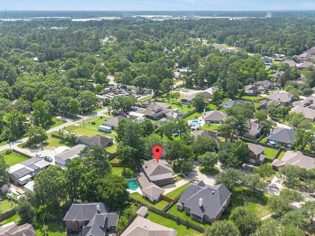 25169 Nutley Cir, Porter, TX 77365 - aerial view of residential area featuring a forest