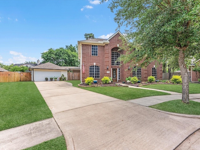 25169 Nutley Cir, Porter, TX 77365 - view of front of house featuring brick siding, concrete driveway, and a garage