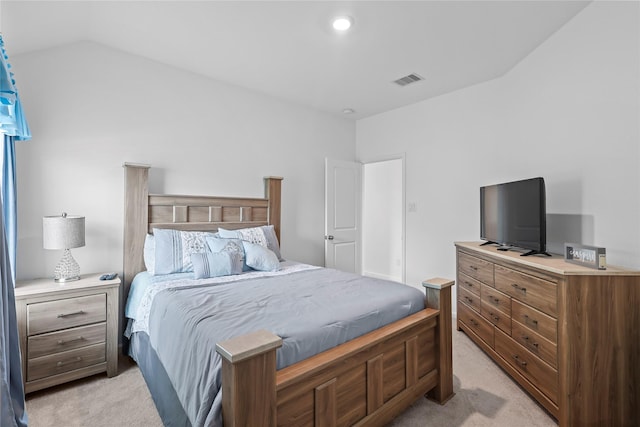 4050 Champlain Way, Rosharon, TX 77583 - bedroom with light carpet and vaulted ceiling