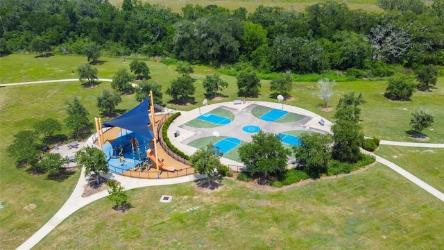 4050 Champlain Way, Rosharon, TX 77583 - drone / aerial view of a tree filled landscape