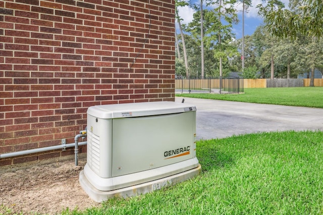 2215 Timbershade Ct, Magnolia, TX 77355 - exterior view of a power unit and brick siding