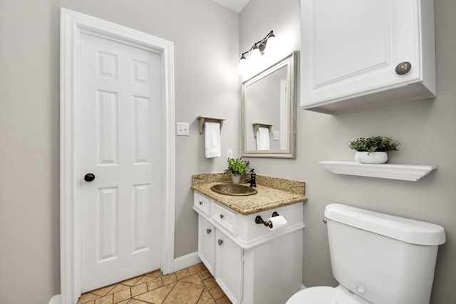 3306 Candlelon Dr, Spring, TX 77388 - half bathroom featuring vanity, toilet, and baseboards