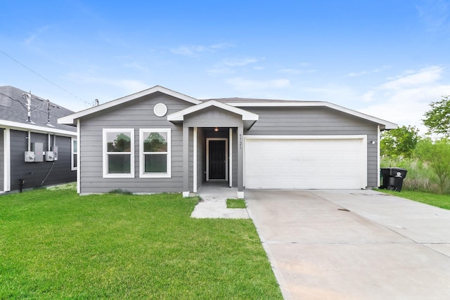 9721 Stedman St, Houston, TX 77029 - single story home featuring driveway, a garage, and a front yard