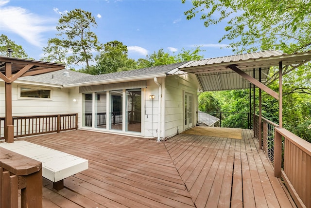 13 Whistlers Ct, The Woodlands, TX 77380 - view of deck
