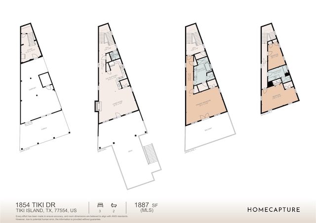 1854 Tiki Dr, Tiki Island, TX 77554 - home floor plan