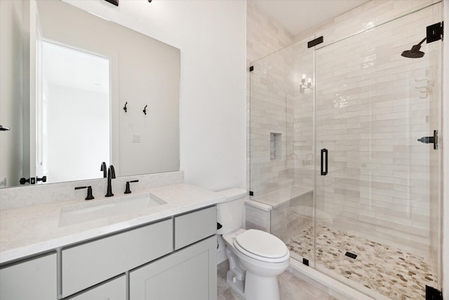 1115 Potomac Dr Unit B, Houston, TX 77057 - bathroom featuring toilet, vanity, and a shower stall