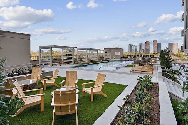 5656 San Felipe St Unit 1301, Houston, TX 77056 - community pool with a view of city
