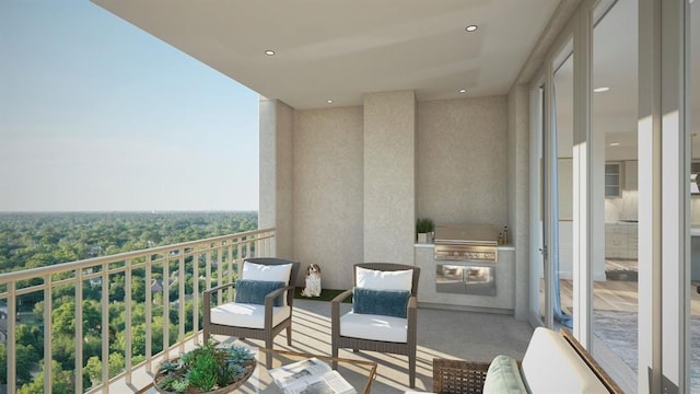 5656 San Felipe St Unit 1301, Houston, TX 77056 - balcony featuring area for grilling