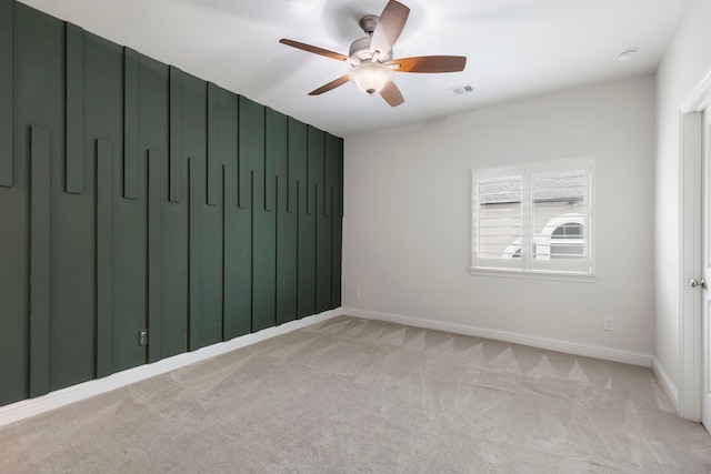 74 N Curly Willow Cir, Tomball, TX 77375 - unfurnished room with light carpet, a ceiling fan, baseboards, and a smoke detector