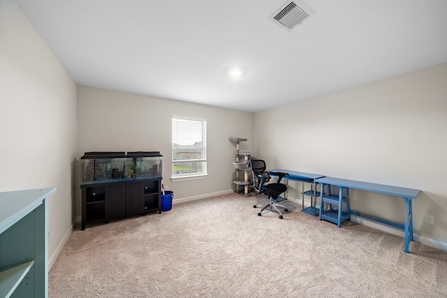 14122 Freeboard Dr, Santa Fe, TX 77510 - carpeted home office featuring baseboards